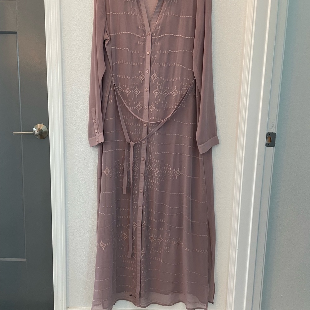 Soft Surroundings Mauve Maxi Dress